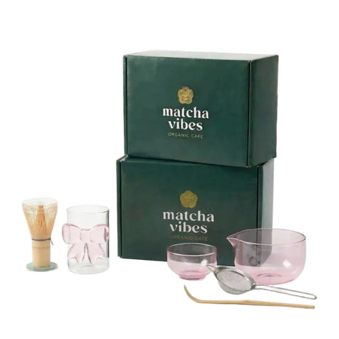 Japanese Matcha Tea  Pink Set, 6pcs